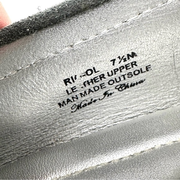 Donald Pliner Rio Loafer Gray Suede Leather Slip On Shoes Womens - Picture 10 of 12